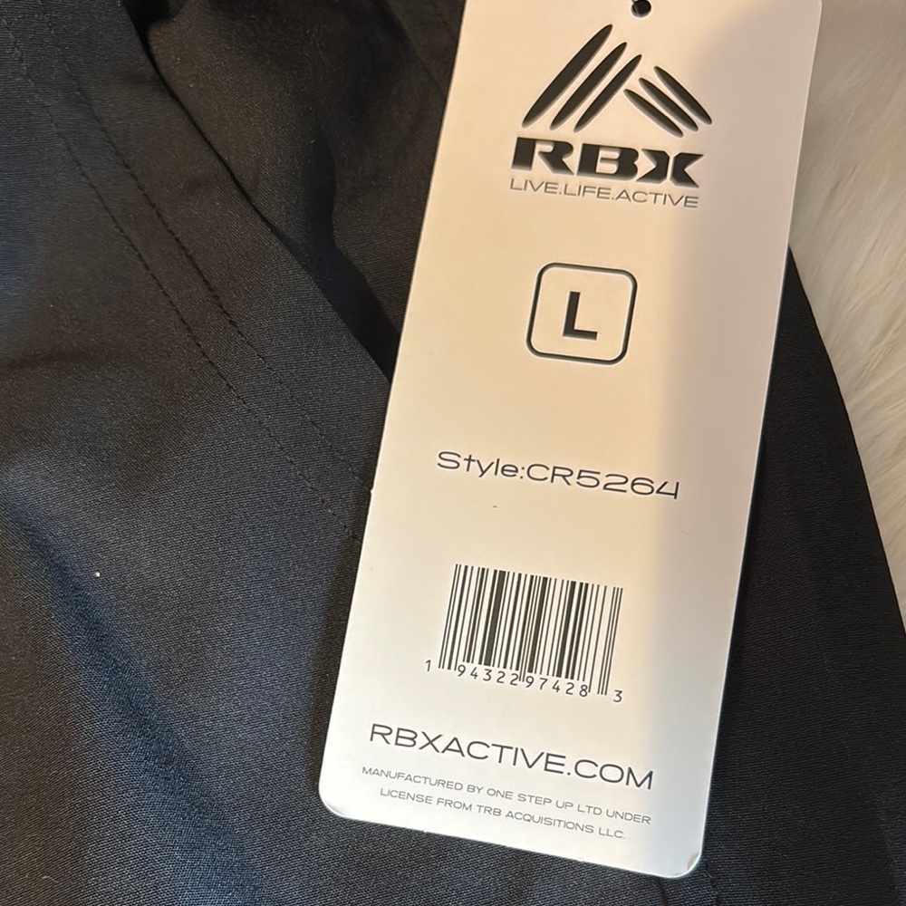RBX Black Athletic Shorts with Elastic Waistband - Picture 4 of 11